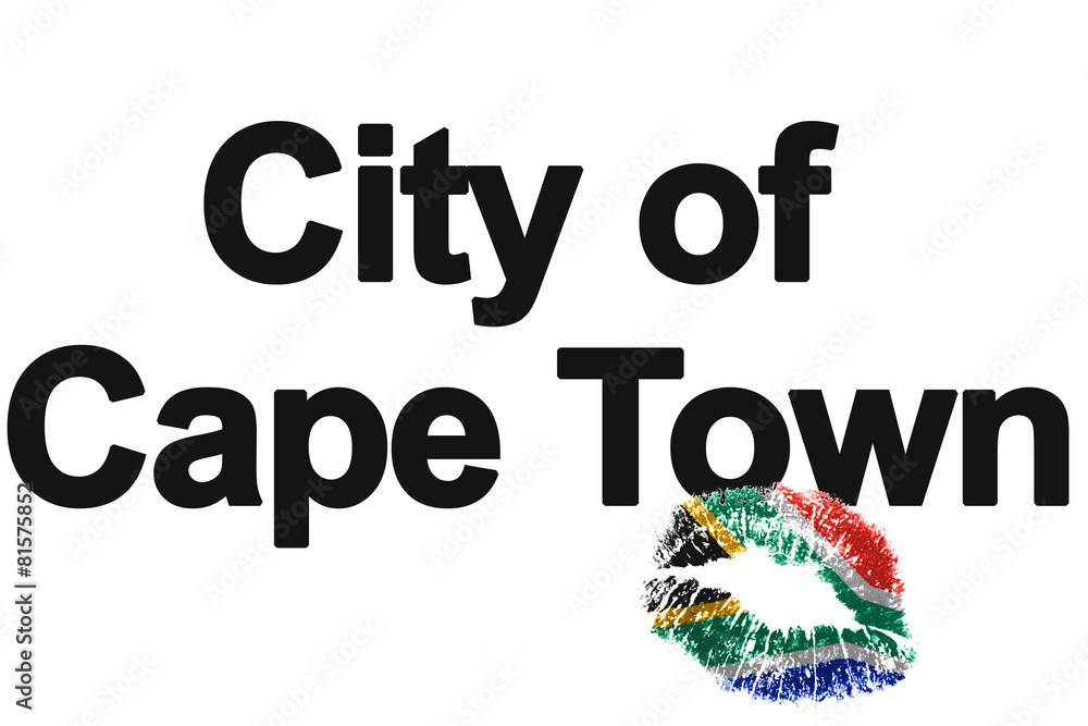 Lieblingsstadt City of Cape Town South Africa Illustration Stock
