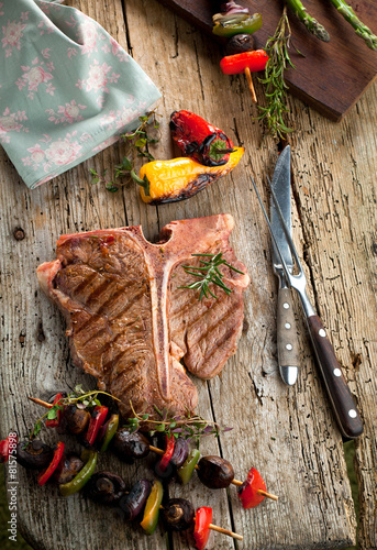 T-bone Steak gegrillt photo