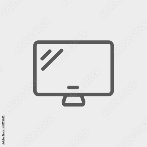 Monitor thin line icon