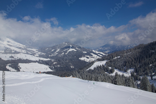 Winterlandschaft Skigebiet M  hlbach am Hochk  nig
