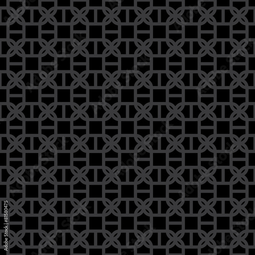 Abstract Decorative Geometric Dark Gray & Black Pattern
