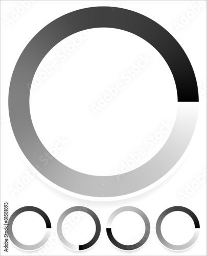 Round preloader, buffer shape, circular progress indicator