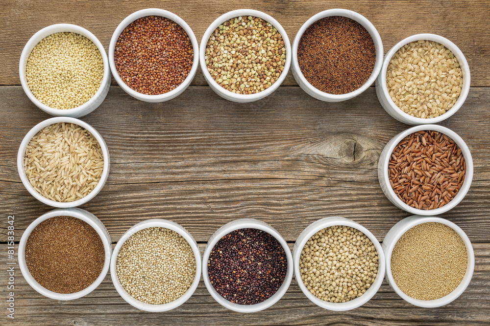 healthy, gluten free grains collection