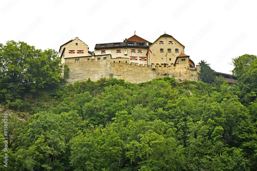 Liechtenstein Castle in Vaduz. Principality of Liechtenstein