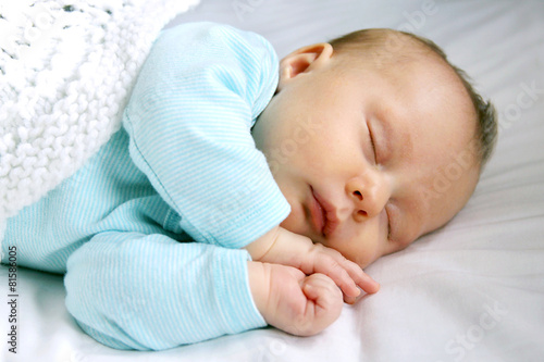 Peaceful Sleeping Newborn Infant