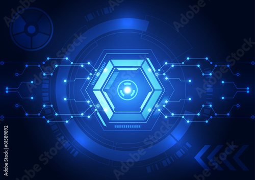 vector digital technology concept, abstract background