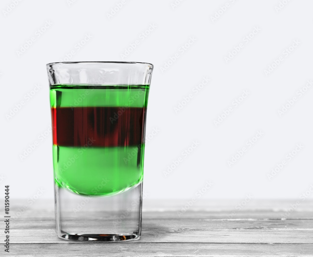 Bar. Several alcoholic shots of different drinks at a party in a Bar. Several alcoholic shots of different drinks at a party in a