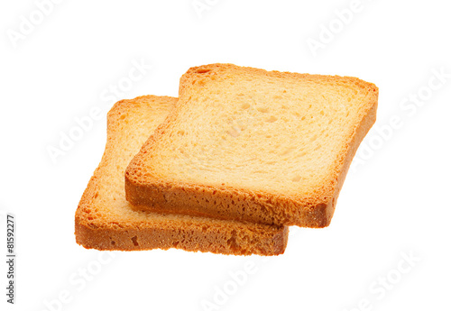 Two toasted bread slice