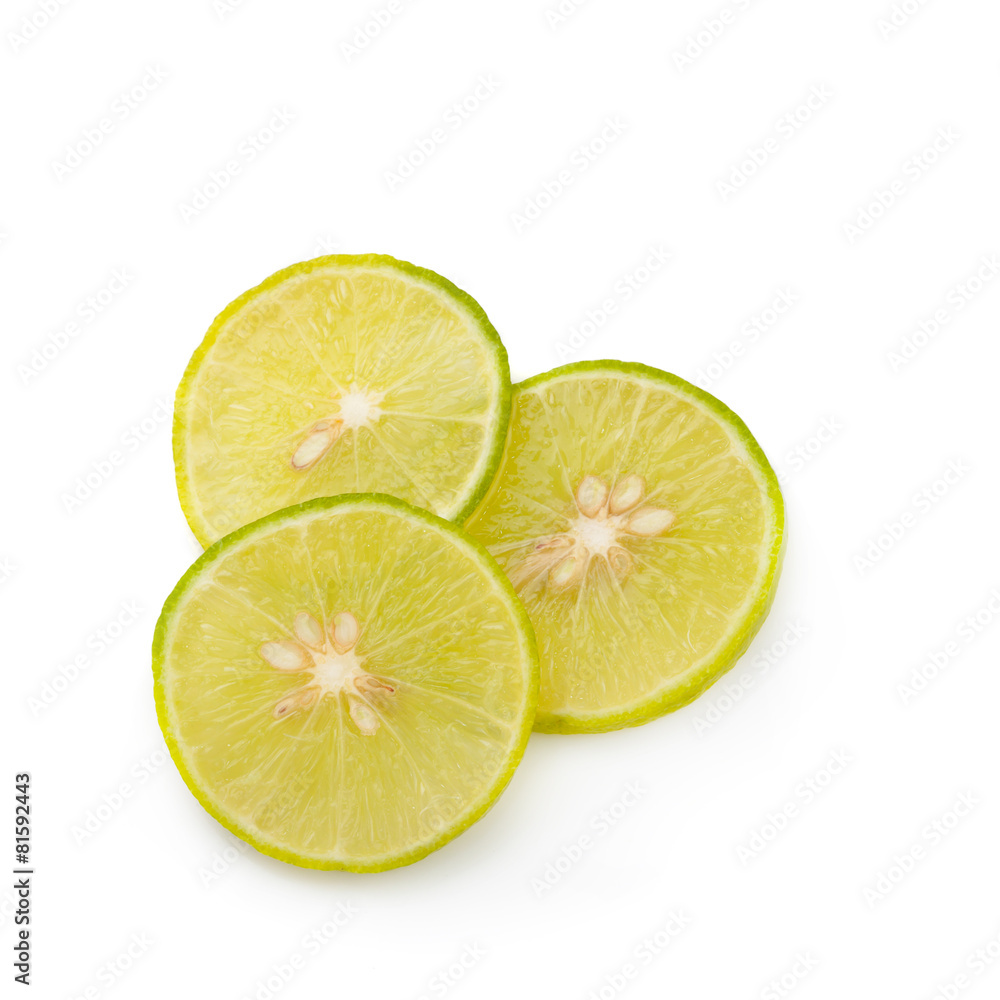 Fresh lime Isolated on white background Fresh lime Isolated on white background