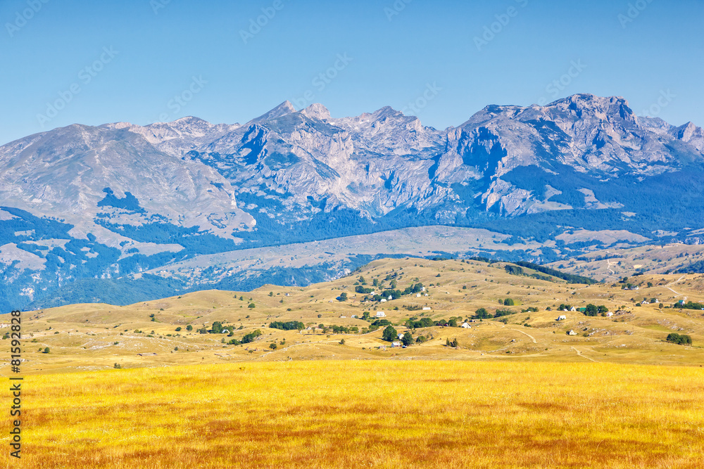 Fototapeta premium sunny mountain landscape