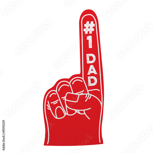 Number 1 dad foam hand