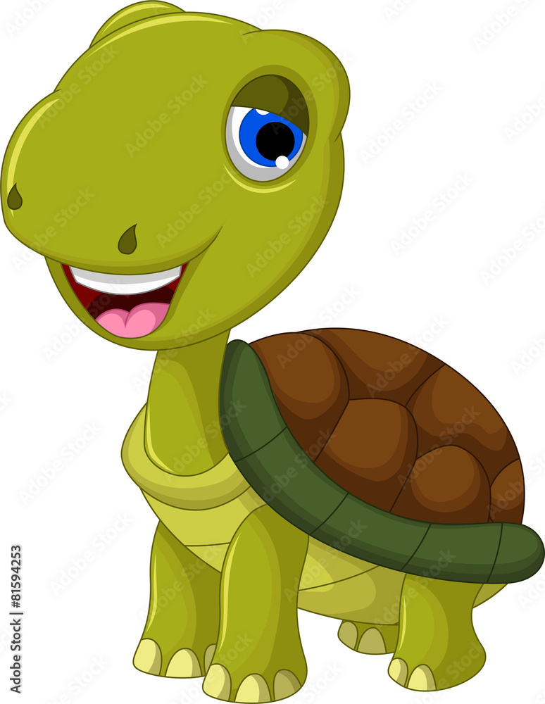 Fototapeta premium cut cartoon turtle for you design