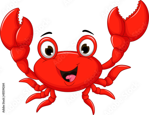 funny cartoon crab