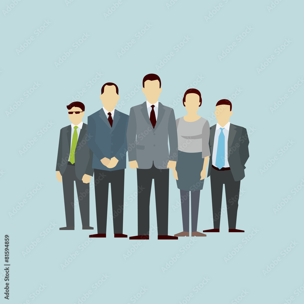 Teamwork. Concept of Group People. Vector flat. Teamwork. Concept of Group People. Vector flat.