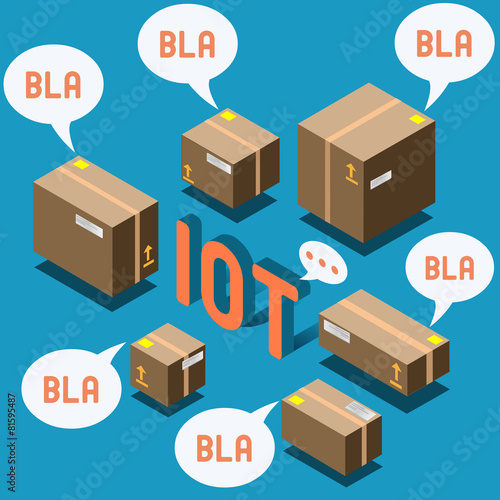 Isometric Internet of Things Concept