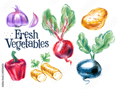 harvest vector logo design template.  fresh food or ripe