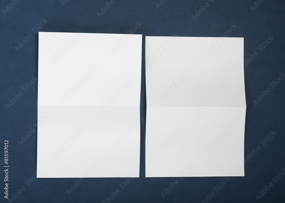 blank white folding paper flyer blank white folding paper flyer