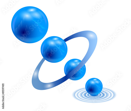 3 d - sphere. Wallpaper.