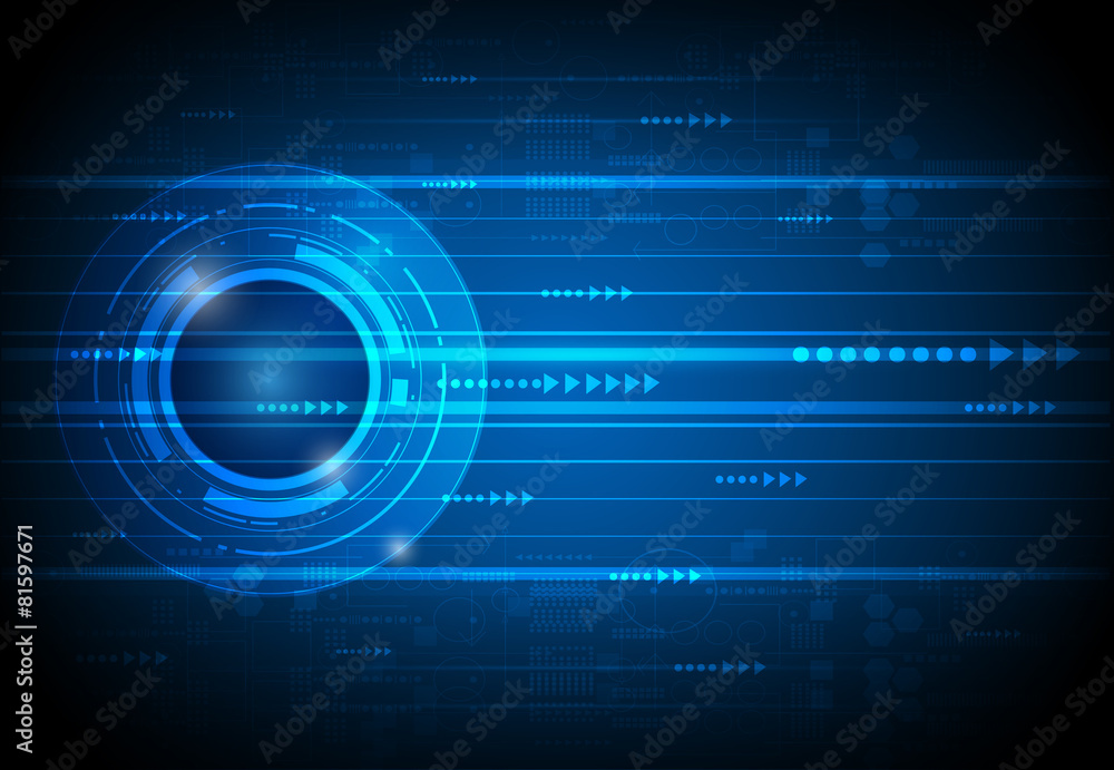Abstract future digital science technology concept Abstract future digital science technology concept