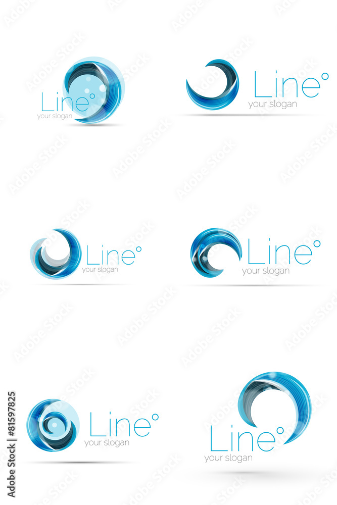 Swirl company logo design Swirl company logo design