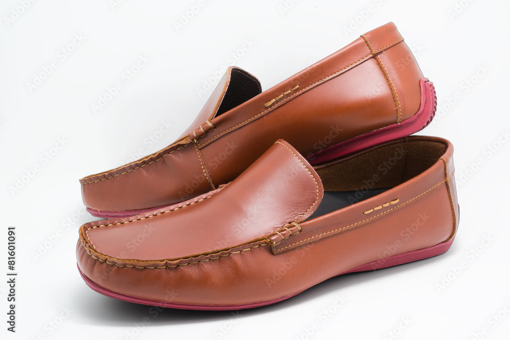 Brown man's shoes
