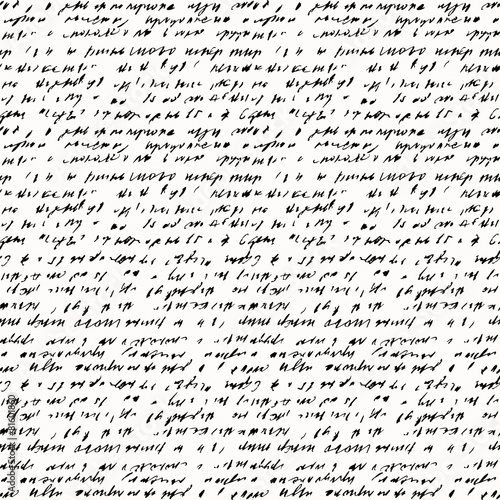 Seamless background of abstract handwriting photo
