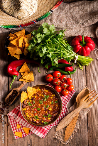 Tableau sur toile Chili con Carne