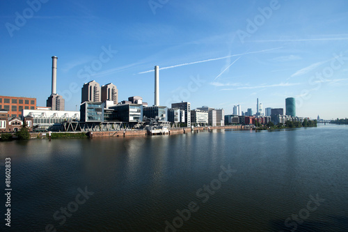 Frankfurt am Main  river  skyline  harbor  panorama