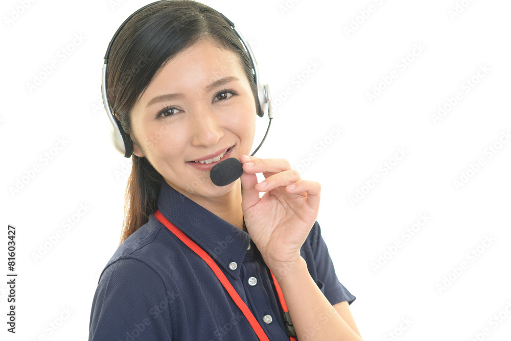 笑顔のオペレーター