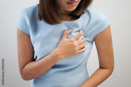 Tableau sur toile Heart attack symptom
