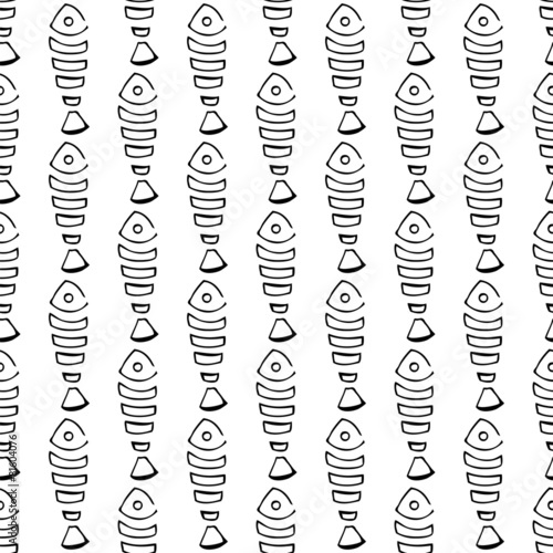Seamless fish pattern