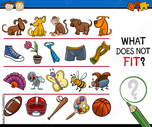 what does not fit game cartoon