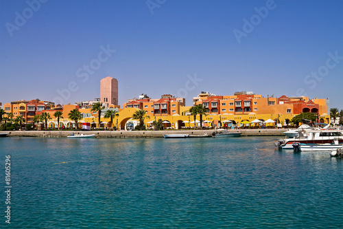 harbor and marina on the Red Sea in Hurghada