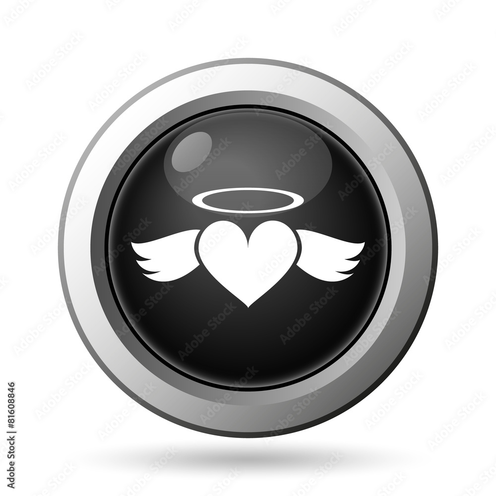 Heart angel icon Heart angel icon