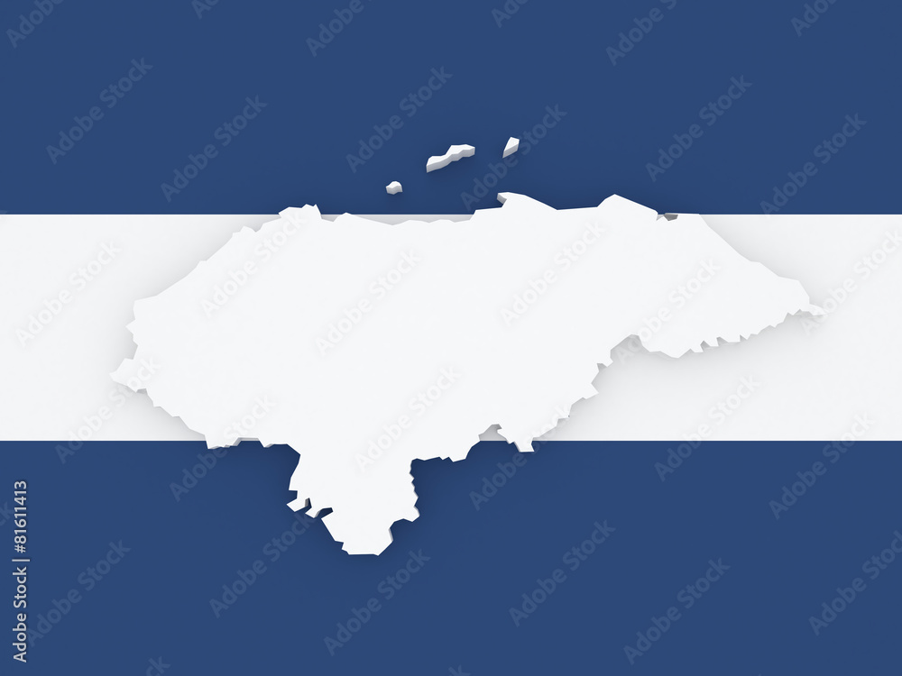 Map of Honduras.