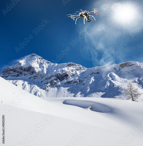 Valmalenco (IT) - Volo con drone con neve fresca