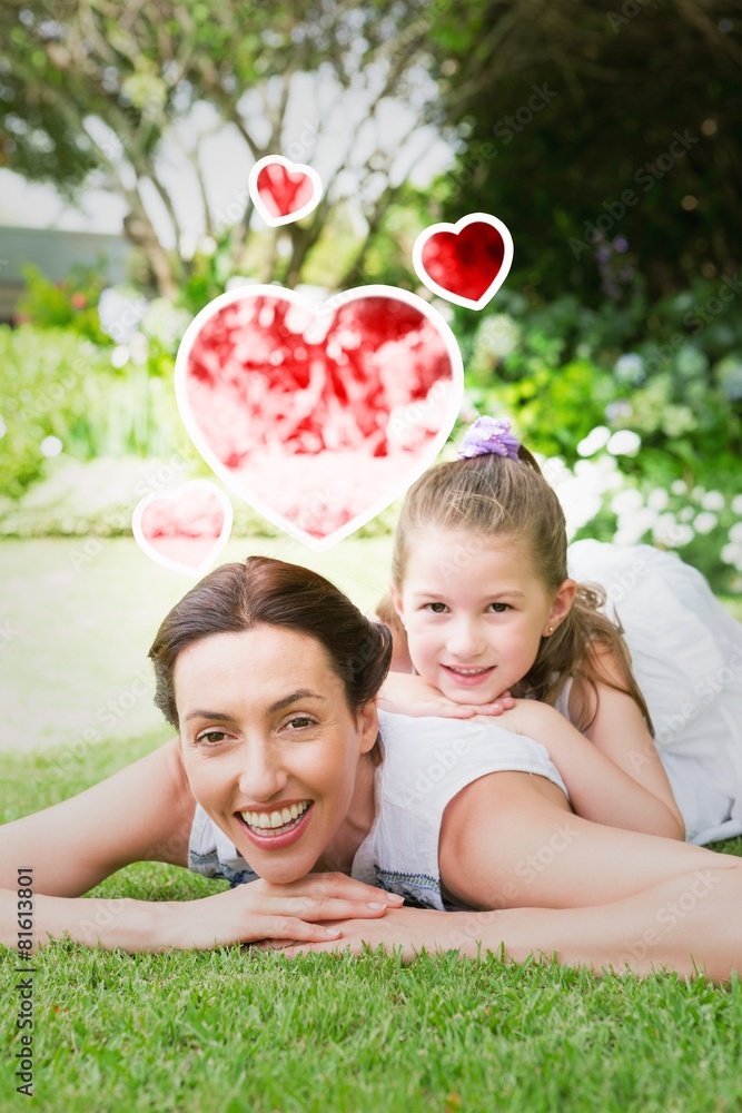 Composite image of red heart Composite image of red heart