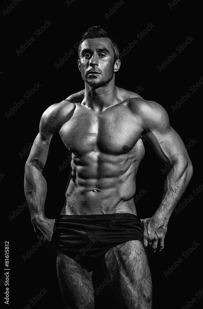 very muscular handsome athletic man very muscular handsome athletic man