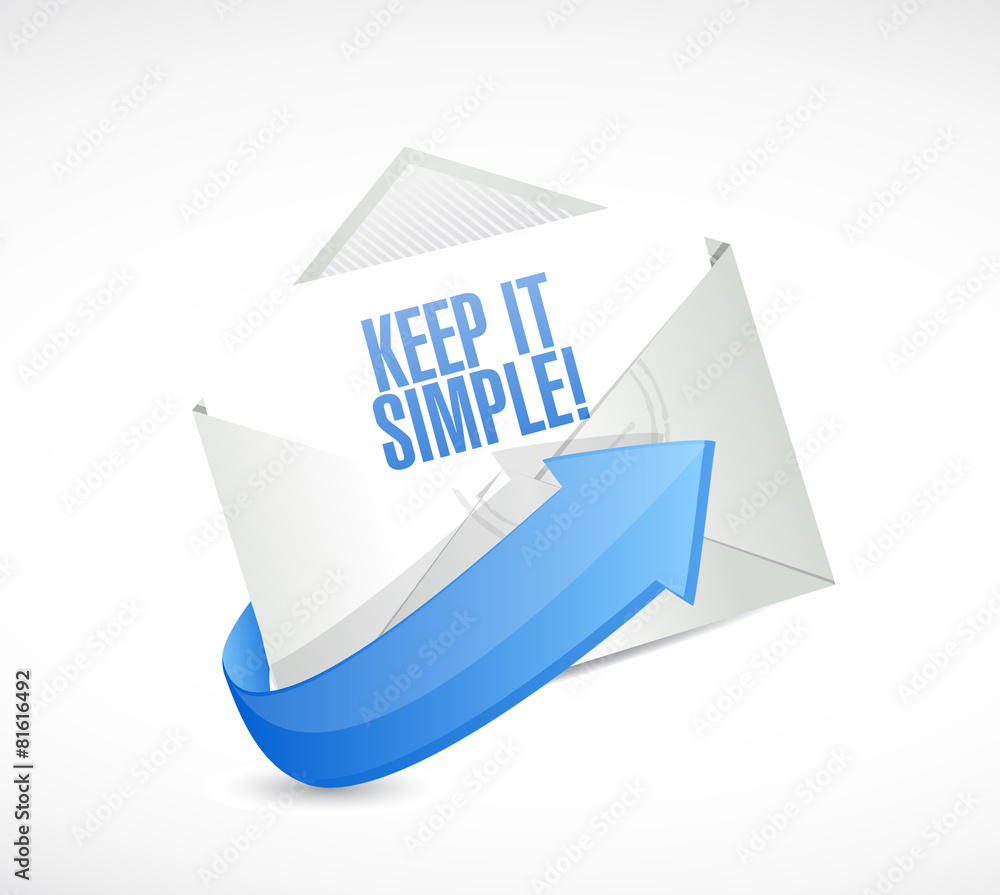 keep it simple mail sign illustration design keep it simple mail sign illustration design