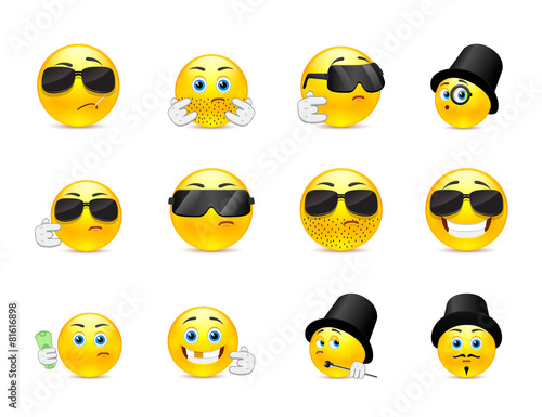Serious smilies