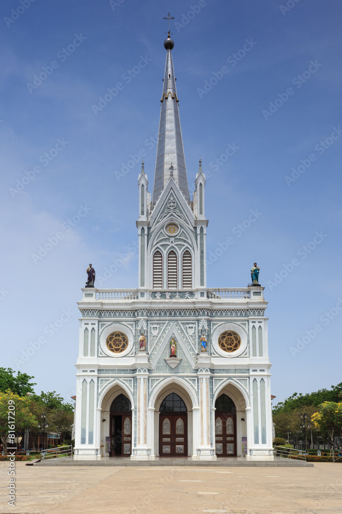 Obraz premium Catholic Church at Samut Songkhram, Thailand