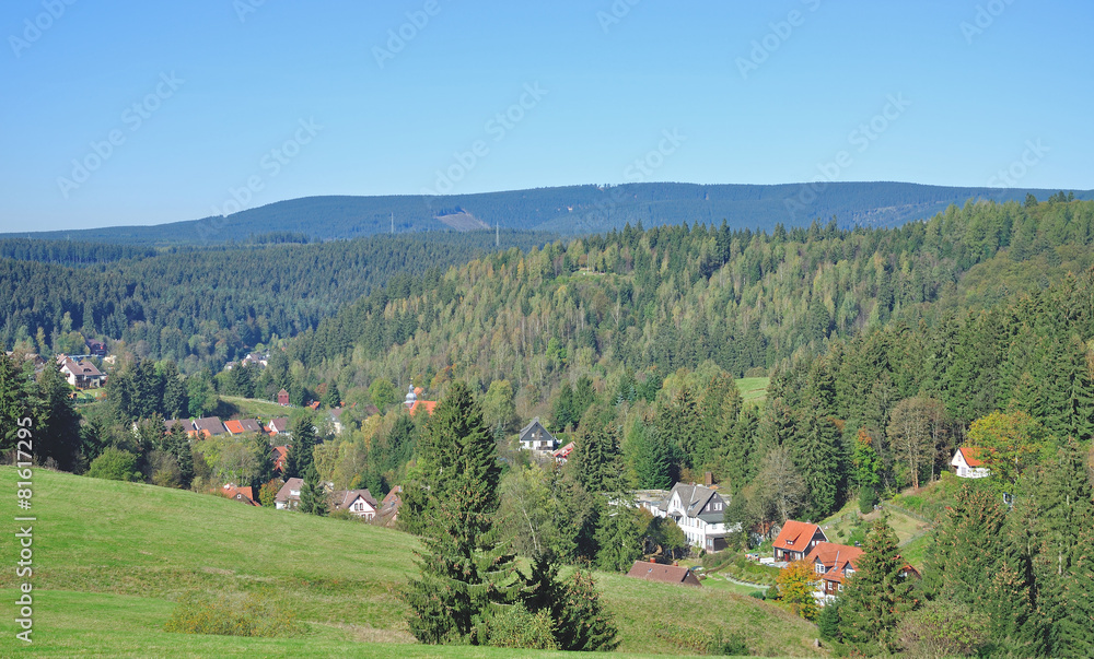 der beliebte Urlaubsort Altenau im Oberharz