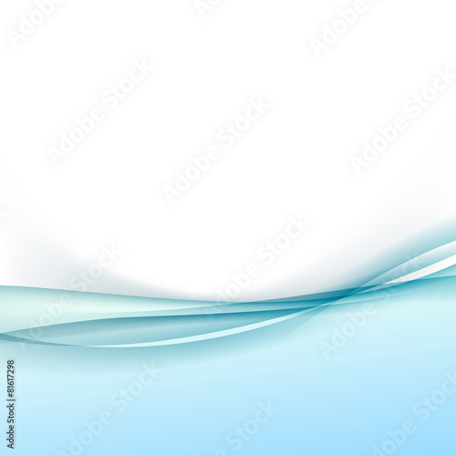 Abstract transparent wave border folder layout