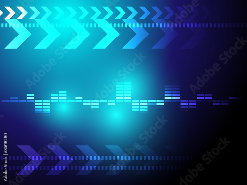 blue technology background vector illustration