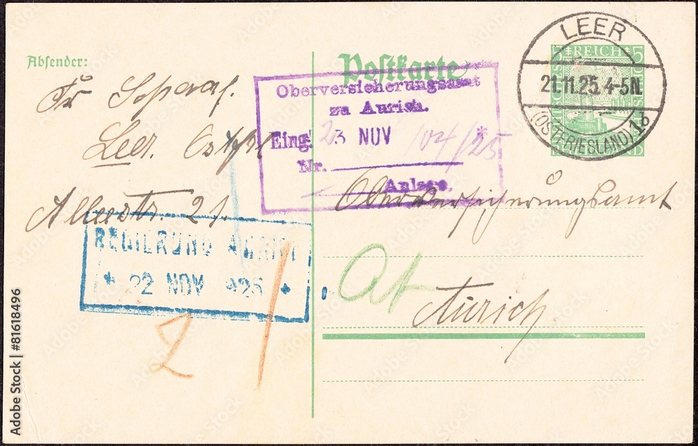 Vintage postcard Austria 1925