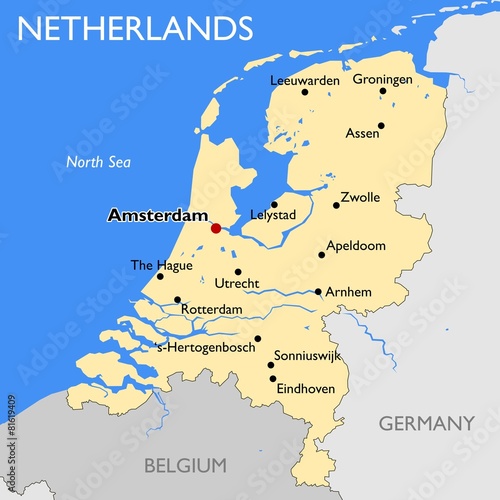 Netherlands map