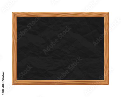 Black chalkboard over white