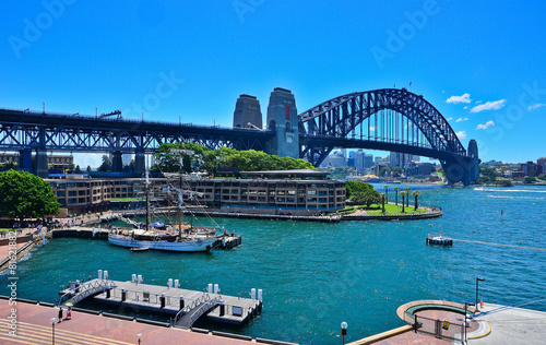Canvas Print View of Sydney Harbour and Harbour Bridge
