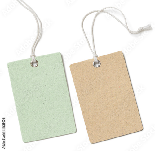 Blank cloth price tag or la...