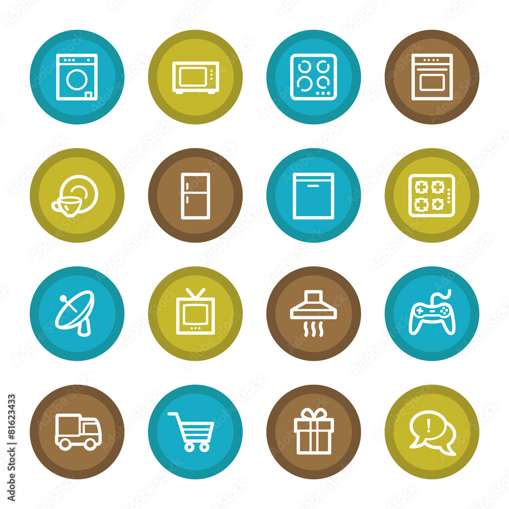 Home Appliance web icons set Home Appliance web icons set